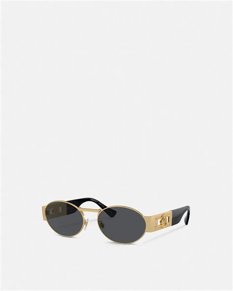 versace medusa sonnenbrille|Medusa Deco Oval Sunglasses Black,Gold.